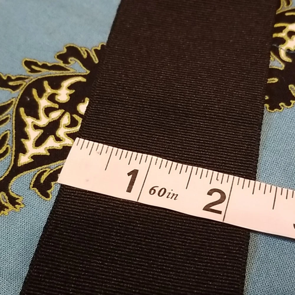 Hen House Linens Blue Black Cocktail Apron with Tie Bow & Pocket